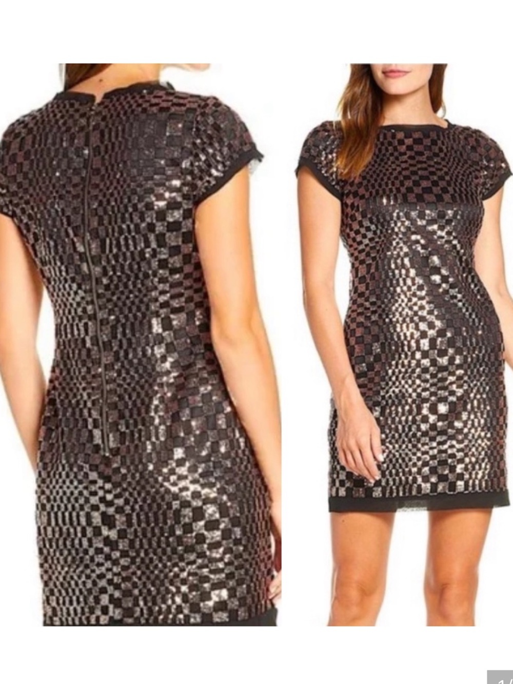 Eliza J Sequined Cocktail Dress size 6